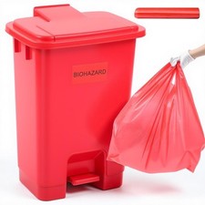Geiserailie 5.3 Gallon Biohazard Trash Can wi...