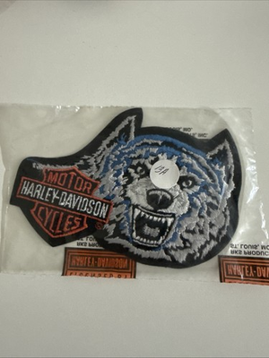 #ad Authentic Harley Davidson Rare Wolf Bar Shield Vintage Patch Emblem Large $16.00