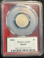 1883 Shield Nickel PCGS AU55