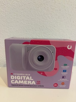 Vision Kinder-Digitalkamera 12MP 2'' LCD 1080p USB-C SD-Slot 5 Spiele rosa/lila