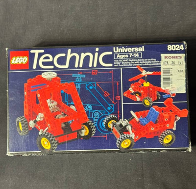 VTG LEGO Technic Universal Set 8024 - 100% Complete w/ Box & Manuals - Rare 1990