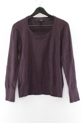 Zero Damen Pullover Gr. 40 Oberteil Lila Sweatshirt Viskose #EL-19