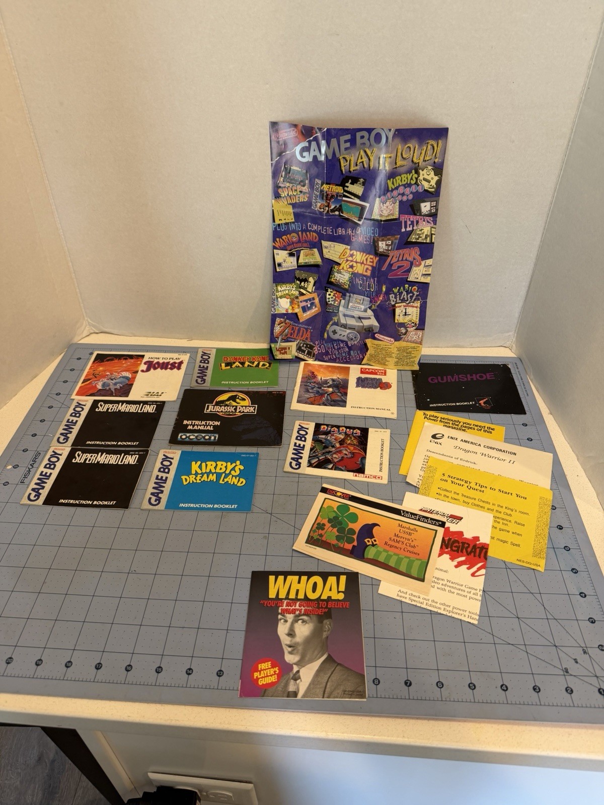 Nintendo NES Mega Man 3 Instruction Manual Booklet Lot Joust Kirby Mario Gameboy