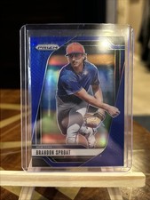 2025 Panini - Prizm Baseball #136 Brandon Sproat Blue Prizm SP /199💎NY Mets