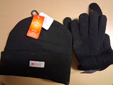 NRG Herren Winterhandschuhe schwarz Strick isoliert Acryl Einheitsgröße