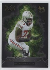2023 MATTE National Convention Black - Green Flames 6/6 Paris Johnson Jr 2qw