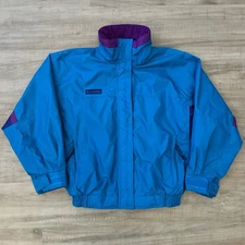 Vintage Columbia Bugaboo Outer Windbreaker Jacket Women’s Medium Blue / Purple