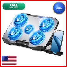 AIMIUZI Laptop Cooling Pad 5 Quiet Fans for 12-15.6 Inch 5 Height Adjustable 2