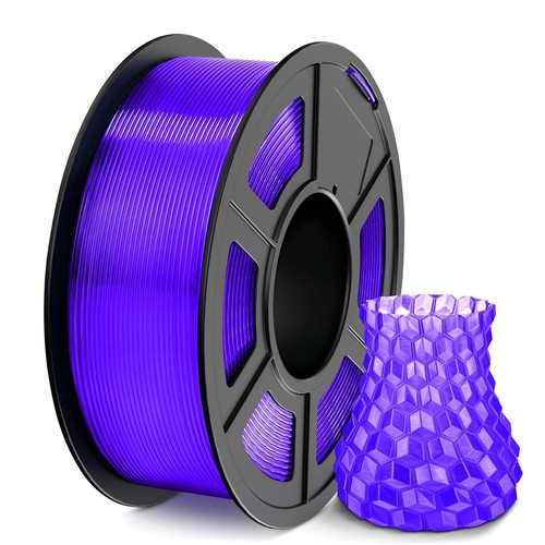 JAYO 1.1KG PLA Clear 3D Printer Filament 1.75mm Transparent Purple No Bubble