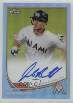 2013 Topps Chrome Blue Refractor Rookie Auto 59/199 Rob Brantly #27 Auto RC n1u