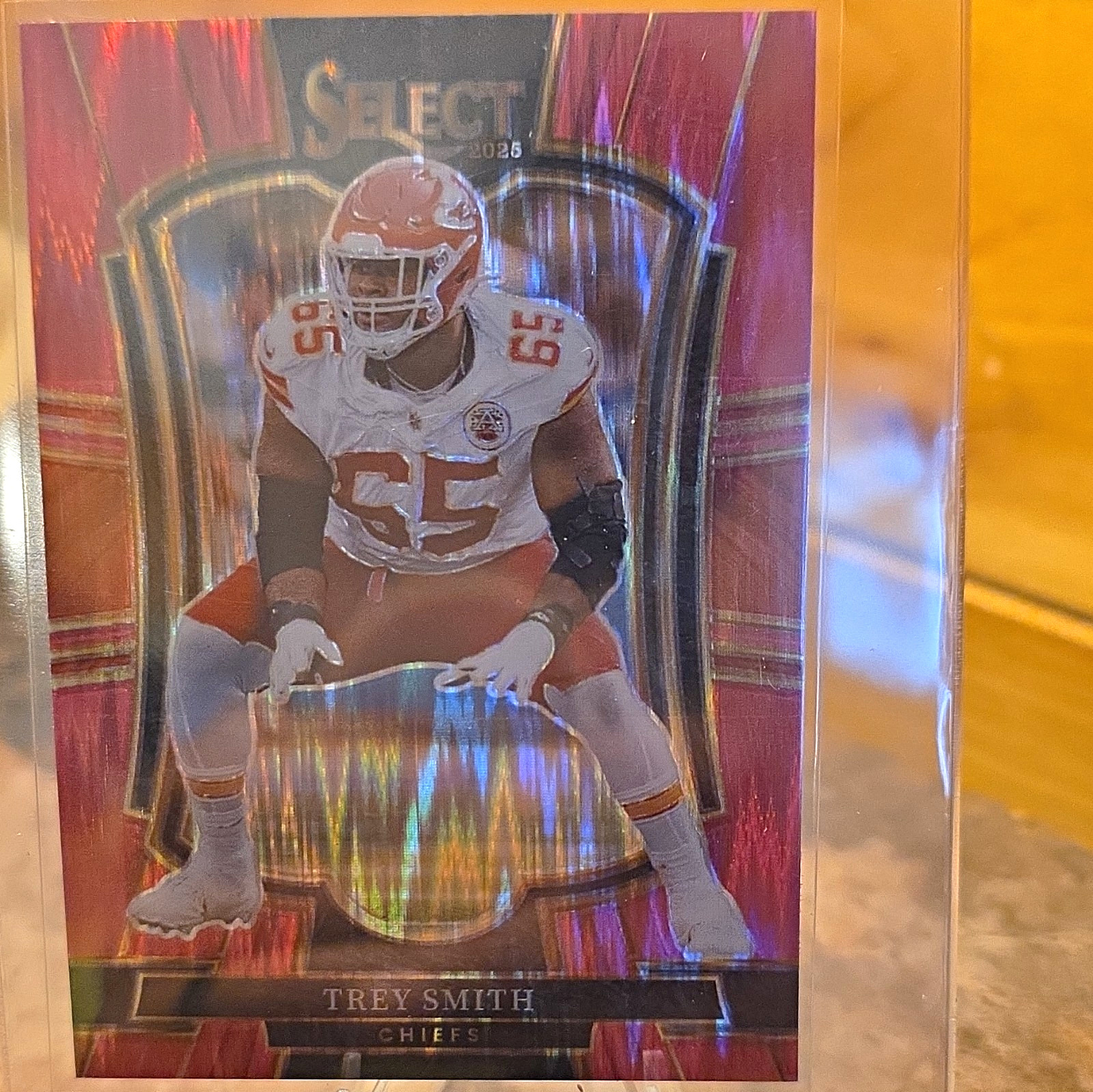 2025 Panini Select Trey Smith Premier Level Red Shock Prizm /249 #109
