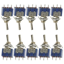 for TOGGLE Switch 12V/ 110V/ 220V 3-Position 6mm High Quality MTS-103 SPDT