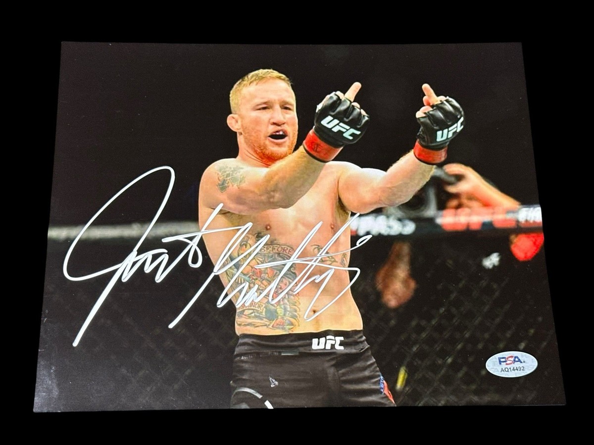 UFC　ジャスティン　ゲイジー　Justin Gaethje　サイン　シリアル Justin Gaethje Signed 8x10 Photo UFC The Highlight Autographed