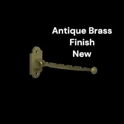 Deltana VH65US5 Valet Coat Hat Hook 7" Projection Antique Brass Finish NEW