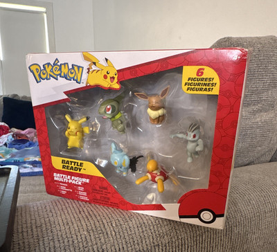 Jazwares Pokémon Battle Figure Multi-Pack Boxed Set - 6 Figures, Ages 4+