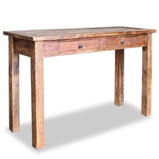 Konsolentisch Altholz Massiv 123x42x75 Cm