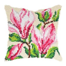 Orchidea Latch Hook Kit: Cushion: Magnolias