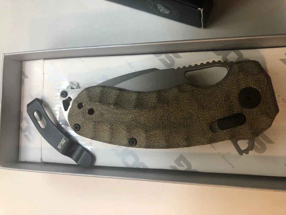 SOG Kiku Folding Knife 4.6" Micarta Handle KU 1011 NEW in Box! - Image 4 of 4