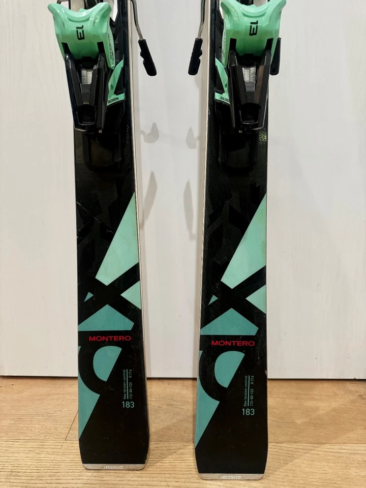 2024 Stockli Montero AX Skis 183cm with Strive 13D Bindings and Phantom wax - Image 4 of 4