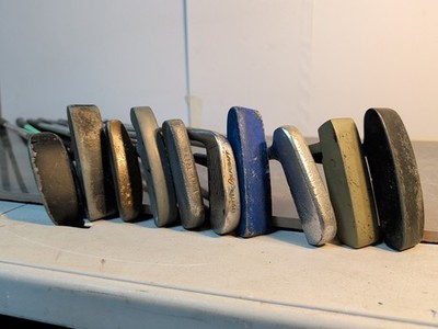 Vintage Golf Club Putter Lot of 10- Titleist Acushnet Golfcraft Parrite AS IS