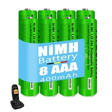 BATTERY NiMH 400 mAh 1.2V rechargeable AAA for Panasonic cordless phones
