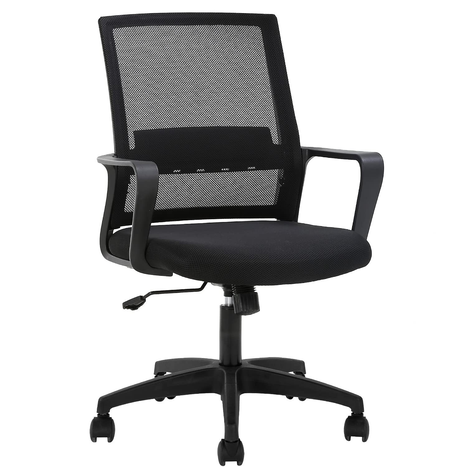 Ergonomic Office Chair with Lumbar Support Mid Back Mesh Computer Desk Chair-image