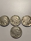 New ListingLot Of 4 Buffalo Nickels 1928-S, 1929-S, 1930-S, 1929-D Average Circulated