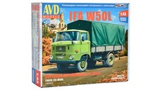 IFA W50L LKW mit Segel - Modell KIT AVD 1:43