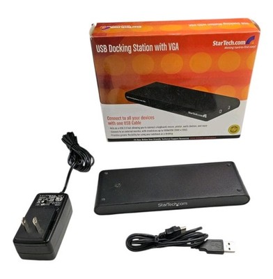 StarTech.com Universal Laptop USB Docking Station With VGA PC Windows Hub WORKS