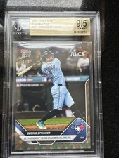 Blue Jays George Springer ties Bernie Williams 2025 Topps NOW #871 BGS 9.5  1/1