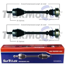 SurTrack Pair Set of 2 Rear CV Axle Shafts For W202 W124 R129 300CE C280 E320