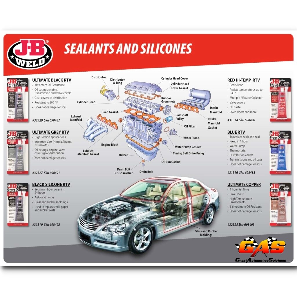 JB Weld Ultimate Grey Silicone Gasket Maker Sealant 85gr JB 32327 High