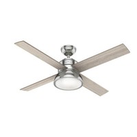 Deckenventilator Mit Fernbedienung Loki Nickel Decken LüFter Mit Beleuchtung E27