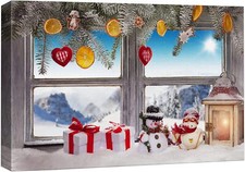 Rustic Christmas Wall Art Canvas Print Christmas Decor