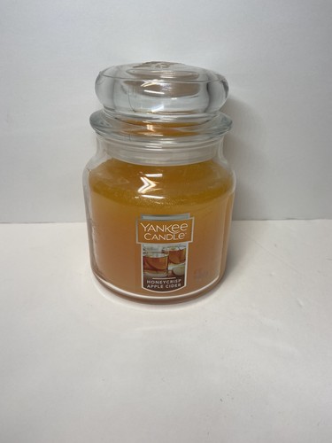 Yankee Candle Honey Apple Crisp 14.5 Oz. Home Decor Fall Farm Scent NWT W/Top - Picture 3 of 8