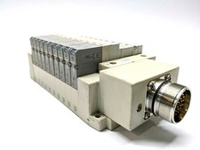 SMC SS5V1-W10CD-10U-N7 Manifold w/ 10x SV1100-5FU Solenoids