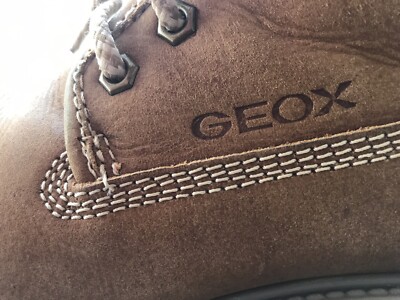 Geox Damen 38 Biker Boots Stiefeletten Schnürer Oiled Leather selten getragen