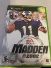 Microsoft XBox Madden NFL 2002  game ( free shipping to Canada  )