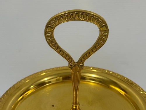 Vintage Irvinware Gold Accent TrayTier Cookie Tidbit Plate Serving Tray - Picture 5 of 13