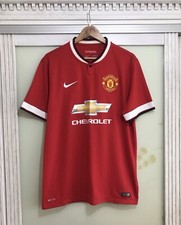 Manchester United 2014-2015 Home Soccer Jersey Football Shirt Kit Size L