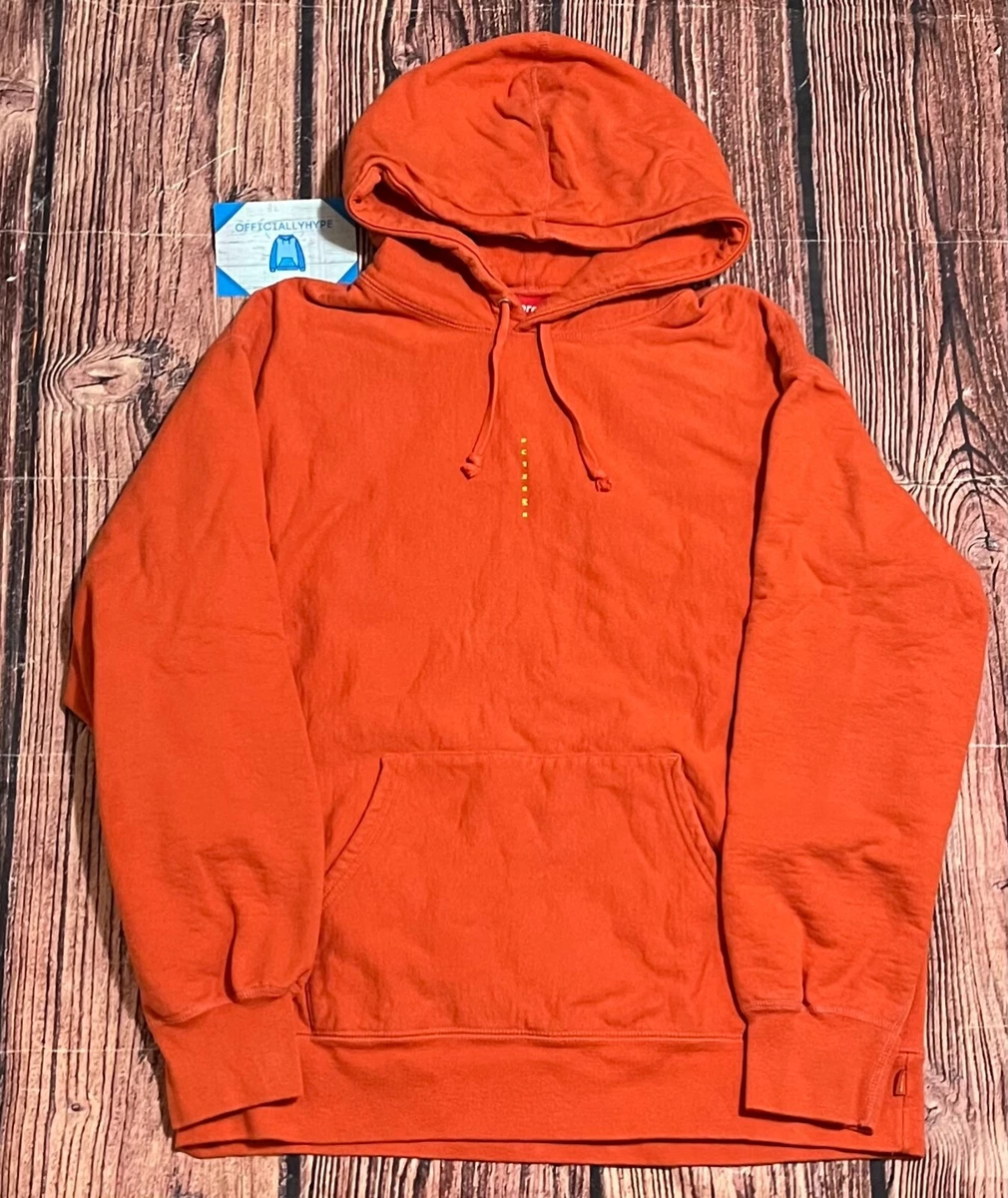 Supreme Small Vertical Neon Logo Hooded Sweatshirt Hoodie Size