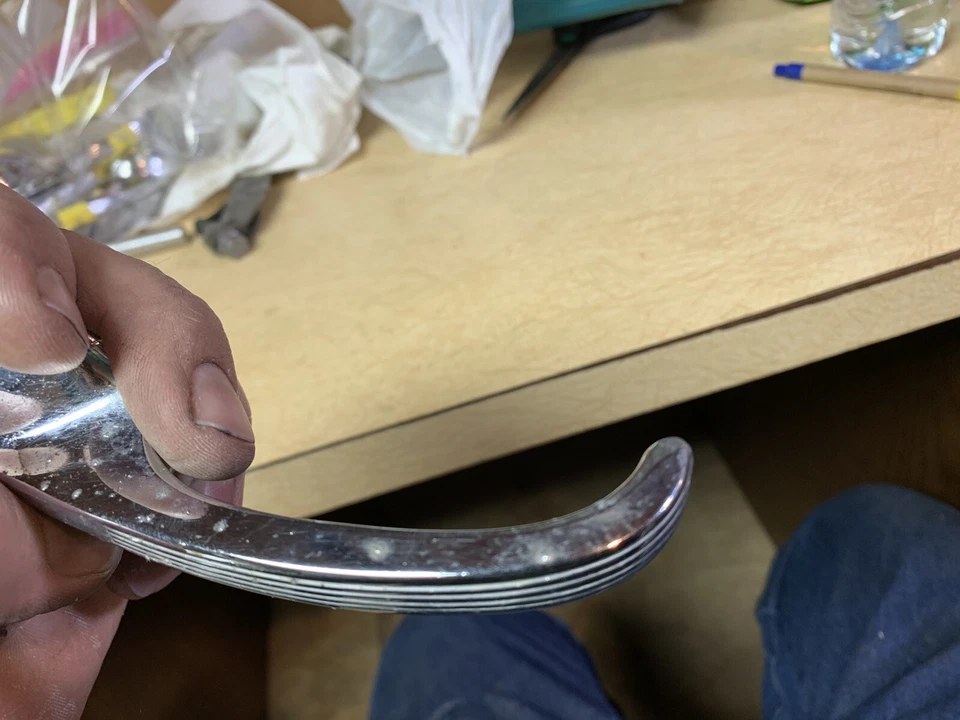 Chevrolet Bel Air 210 1957 manija interior de la puerta #7 161018 1955 1956 Foto 4 de 4