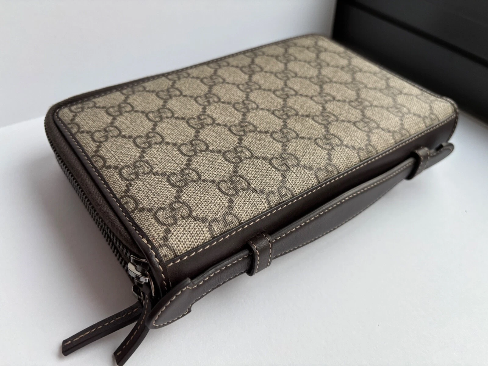 GUCCI 336298 GG Supreme Long Portefeuille Sac à Main Pochette Sac de Voyage