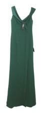 LULUS dark green sleeveless heavier weight lined long dress women's size S, NEW