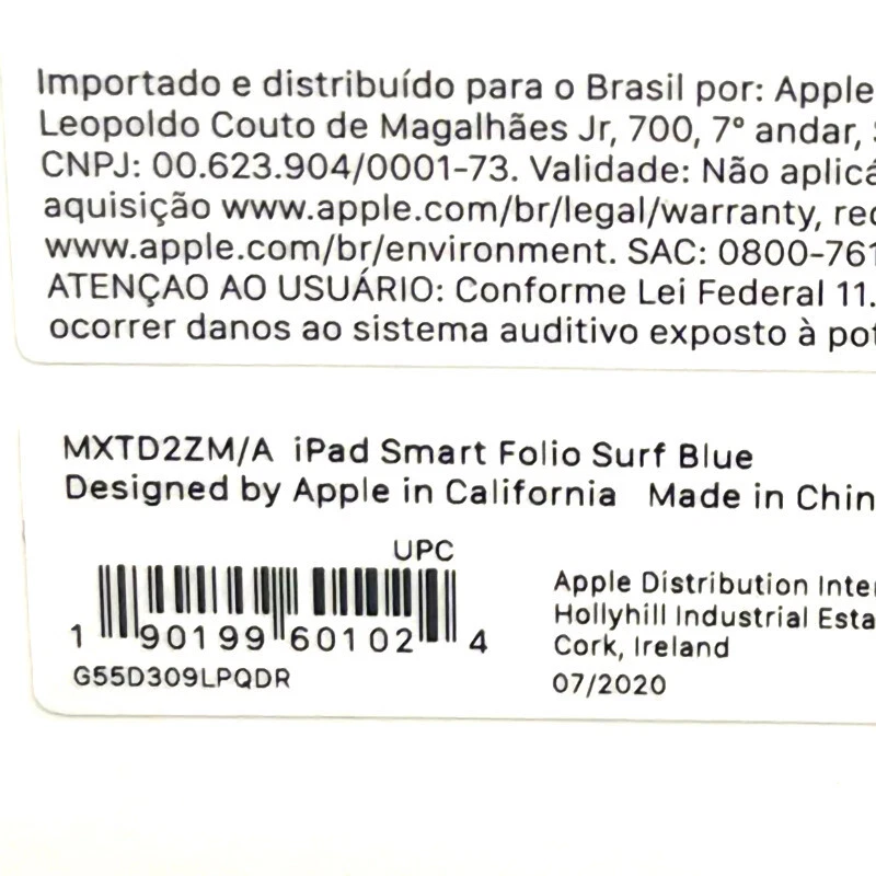 Apple Smart Folio iPad Pro 12.9" 6th 5th 4th 3rd Gen Case - Surf Blue MXTE2ZM/A - Image 3 of 4