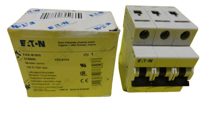 Eaton FAZ-B10/3  MCB 3-pole 10 A - Incl VAT