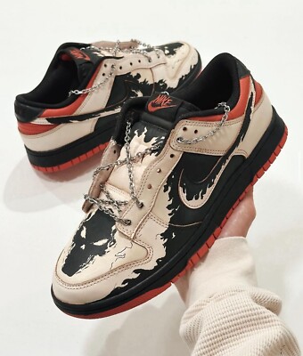 Tenis Nike Nike Marvel Trainers Nike Dunk Low Ghost Rider Custom