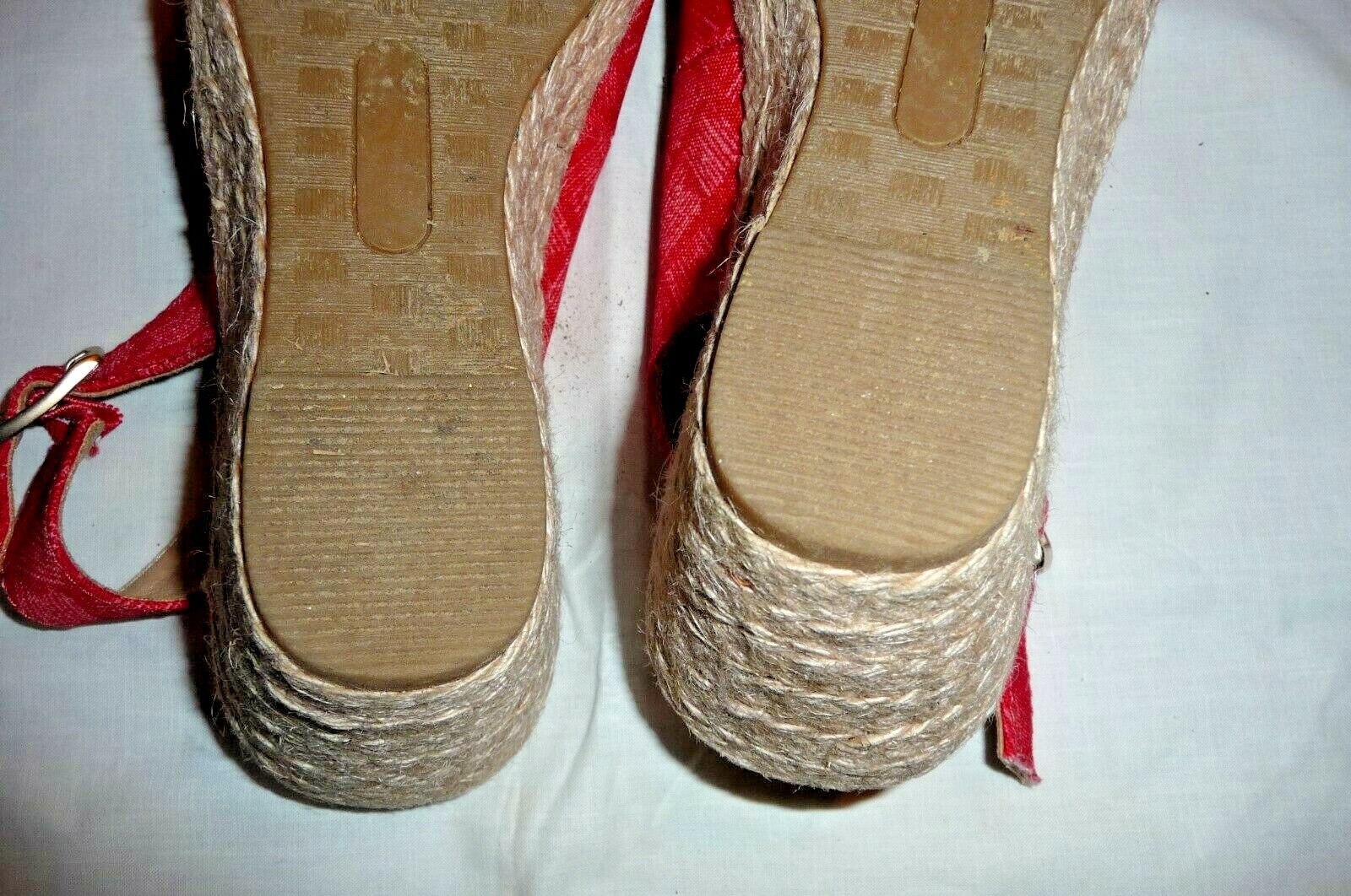 Baretraps Women's Sling back Red Shoes Size 7 EUC Gem