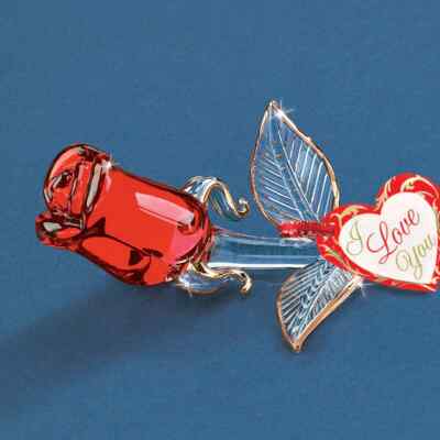 Glass Baron Red Rose S4 427-2R