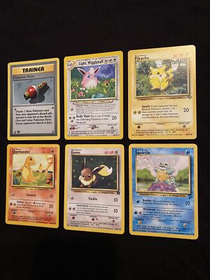 Original Vintage WOTC 1999 Pokémon Cards 1999 Starters Jungle